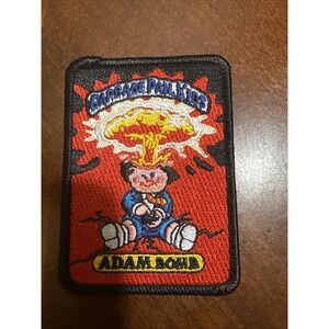 Garbage Pail Kids Adam Bomb Embroidered Patch VTG 1980s Style GPK Collectible